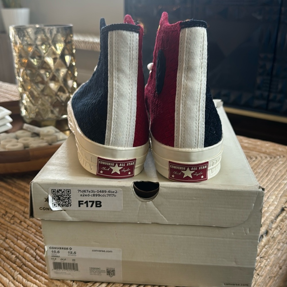 Never worn Bergdorf Goodman X converse collab shoes. Size men’s 10.5